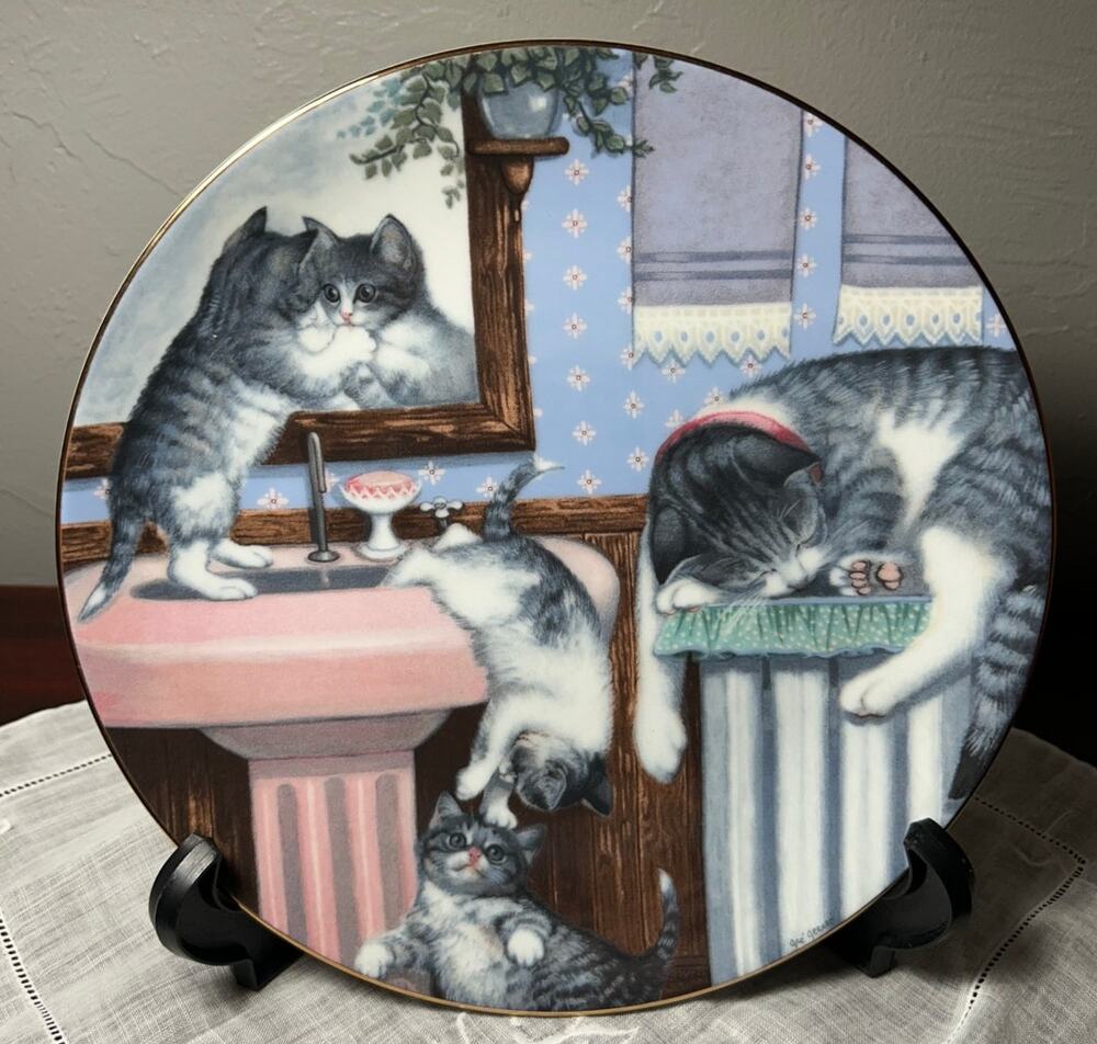 Mischief Makers Country Kitties plate by Gre' Gerardi